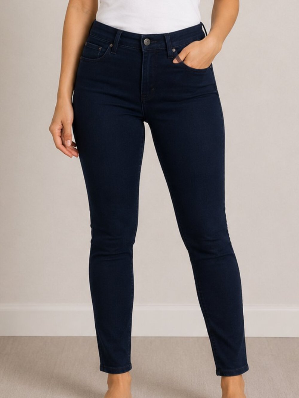 J Brand Maria High Rise Skinny Jeans Women’s Size 29 Dark Indigo Made USA